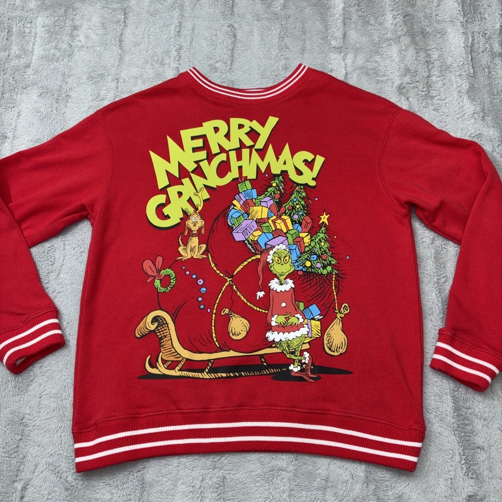 The Grinch Merry Christmas women Med sweatshirt